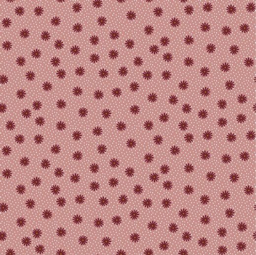 Tecido Floral Campo Florido Rosa Blush | Poppy