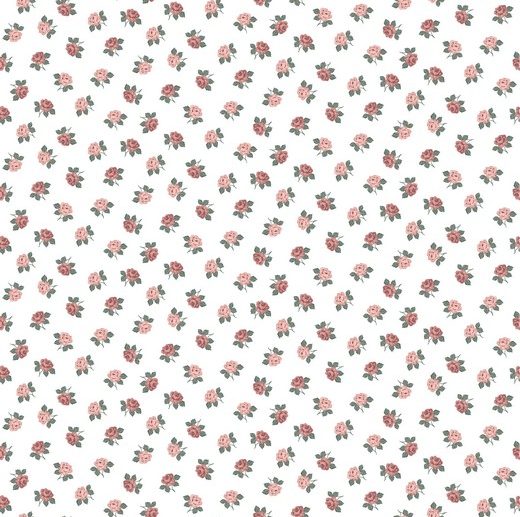 Tecido Floral Lovely Flowers Branco | Poppy