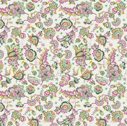Tecido Floral Paisley Cru | Poppy