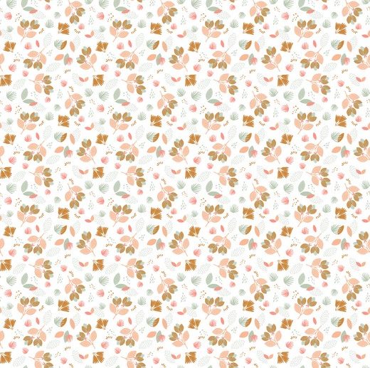 Tecido Floral Petite Flower Garden Branco | Poppy