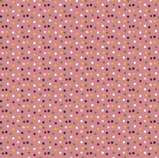 Tecido Happy Feeling Bolinhas Rosa | Poppy