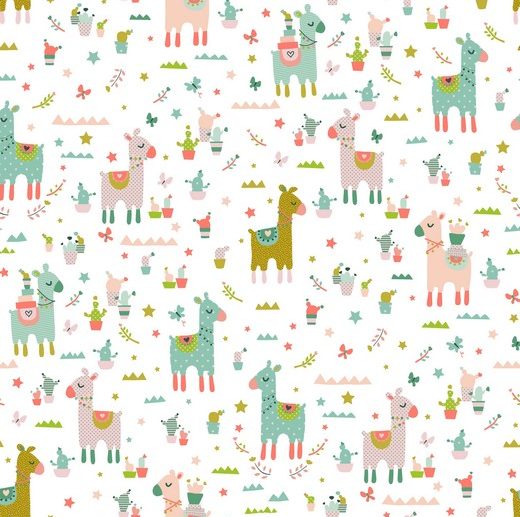 Tecido Lama Cactus Branco | Poppy
