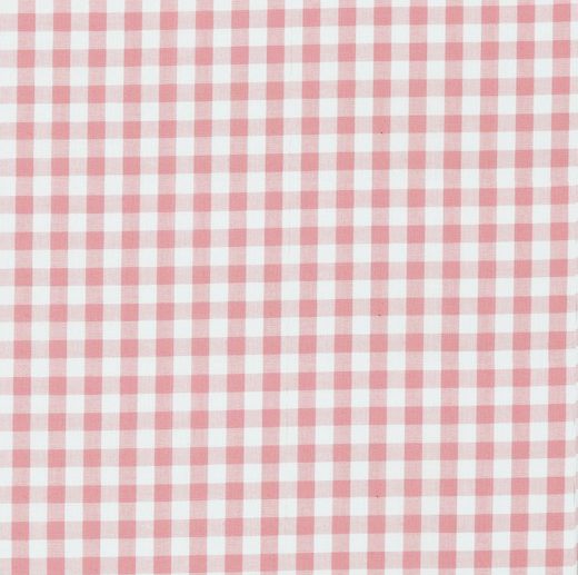Tecido Oxford de Algodão Xadrez Rosa Vintage
