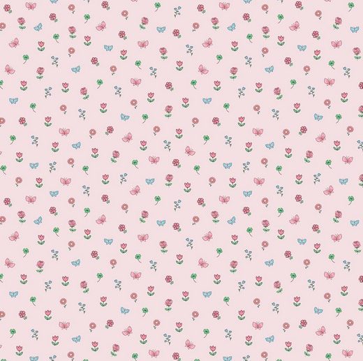 Tecido Princesas de Encantar & Animais Flores Rosa | Poppy