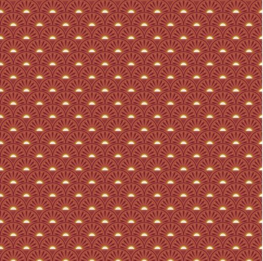 Tecido Retro Chic Ferrugem | Poppy