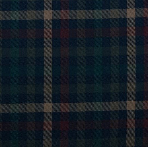 Tecido Tartan Escocês Xadrez Azul Navy, Camel & Vermelho