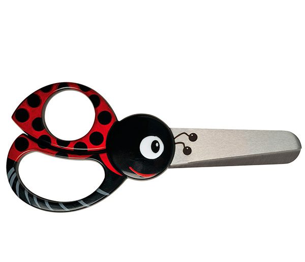 Tesoura Criança Joaninha Animal 13 cm | Fiskars
