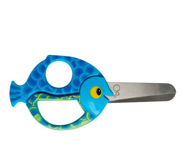 Tesoura Criança Peixe Animal 13 cm | Fiskars