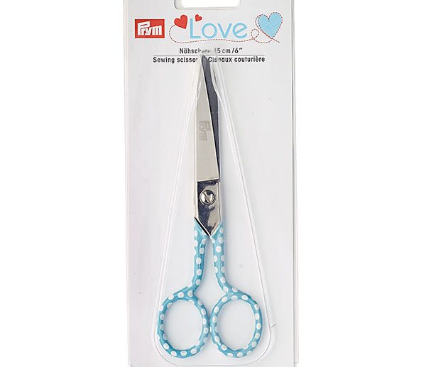 Tesoura Tecido Menta Bolinhas 15 cm | Prym Love