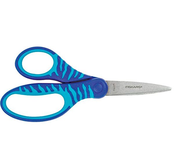 Tesoura Criança Universal Jungle Azul 15 cm | Fiskars