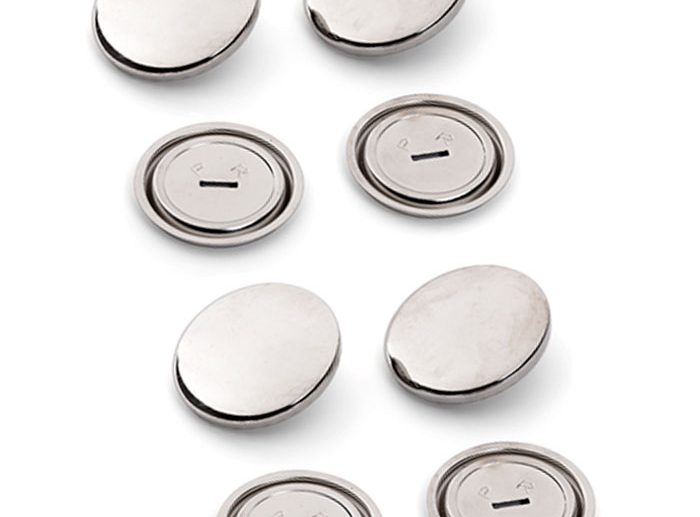 Big Pack Botões Básicos de Metal para Forrar Prateado Ø38 mm | Prym