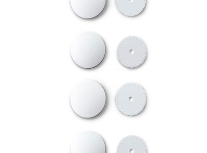 Big Pack Botões Básicos de Plástico para Forrar Branco Ø15 mm | Prym