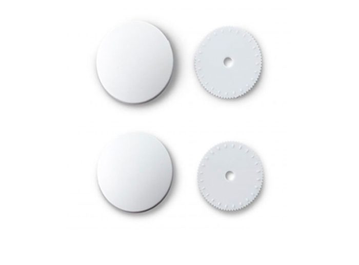 Big Pack Botões Básicos de Plástico para Forrar Branco Ø22 mm | Prym