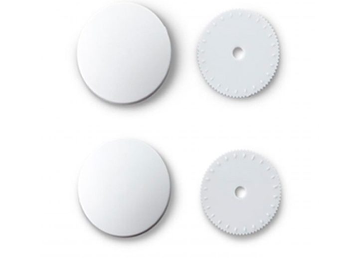 Big Pack Botões Básicos de Plástico para Forrar Branco Ø29 mm | Prym