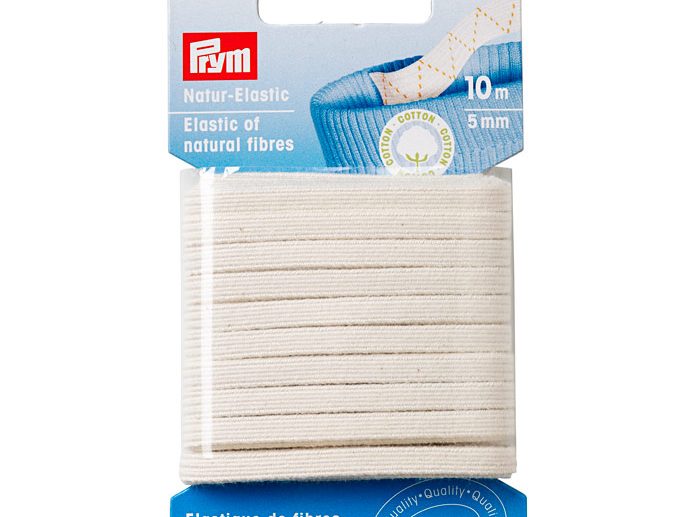 Elástico de Algodão Natural Pele Sensível Branco 5 mm | Prym