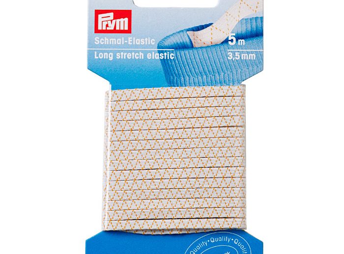 Elástico Estreito Zig-Zag Branco 3.5 mm | Prym