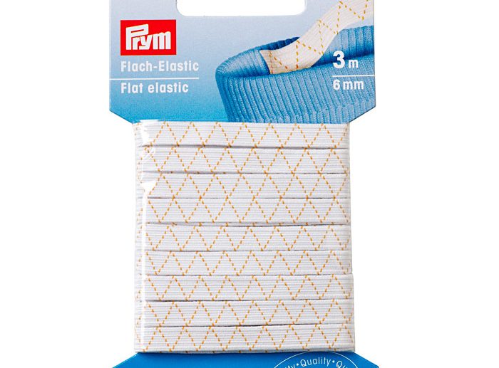 Elástico Plano Zig-Zag Branco 6 mm | Prym