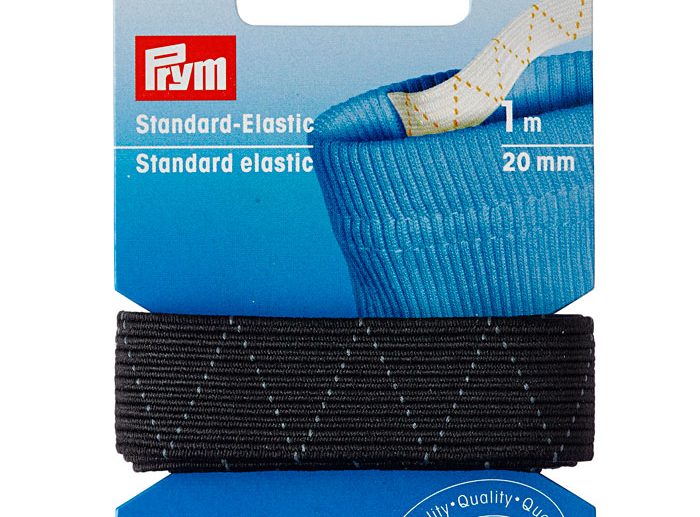Elástico Standard Zig-Zag Preto 20 mm | Prym