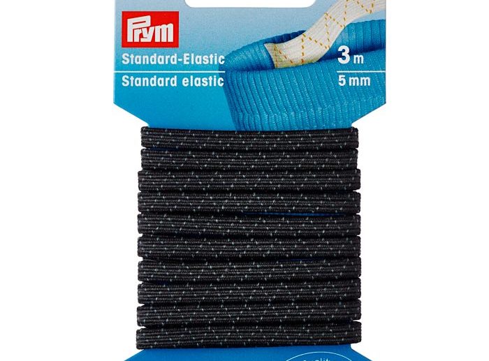 Elástico Standard Zig-Zag Preto 5 mm | Prym