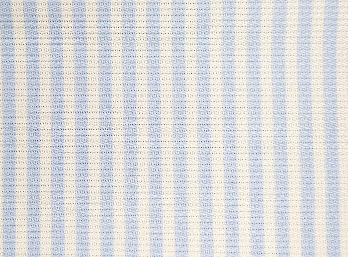 Fustão de Algodão Riscas Azul & Branco