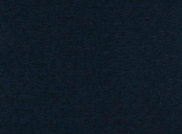 Malha Perfurada de Algodão Azul Marinho/Navy Mesclado