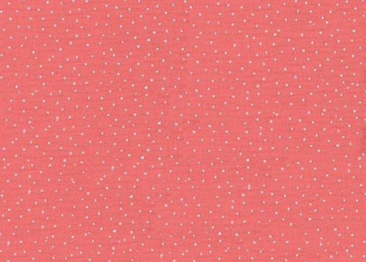 Musselina/Gaze Dupla Bolinhas Coral