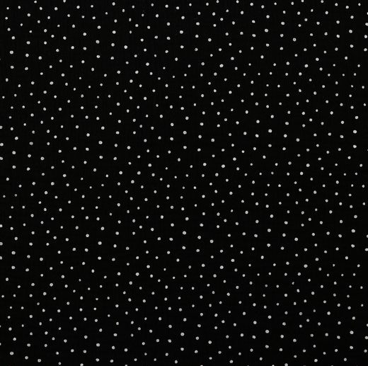 Musselina/Gaze Dupla Bolinhas Preto