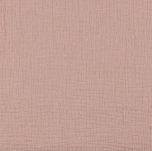 Musselina/Gaze Dupla de Algodão Orgânico Rosa Vintage