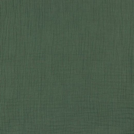 Musselina/Gaze Dupla de Algodão Orgânico Verde