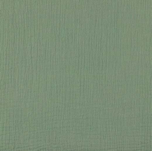 Musselina/Gaze Dupla de Algodão Orgânico Verde Nilo