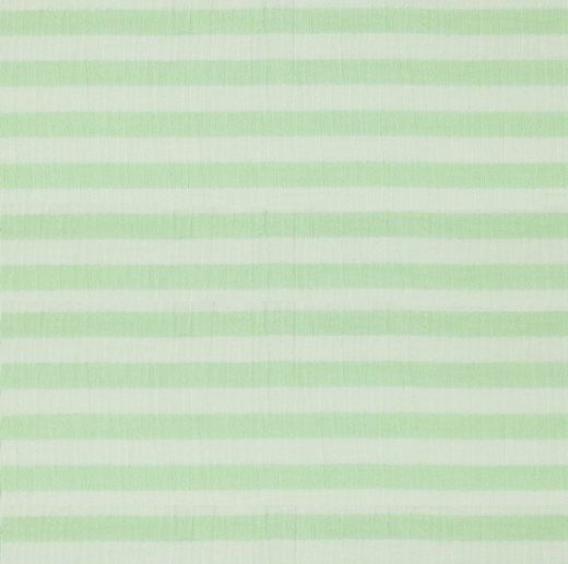 Musselina/Gaze Dupla Riscas Branco & Menta
