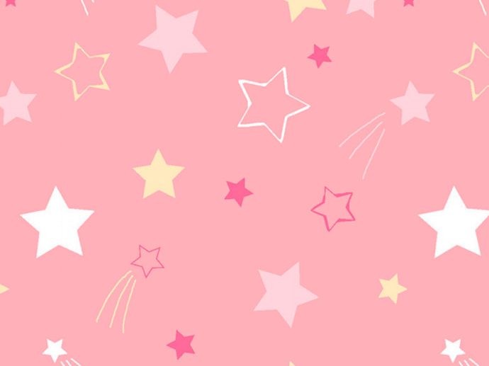 Tecido Celeste Estrela Cadente Rosa