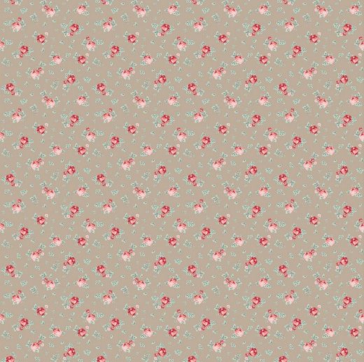 Tecido Floral Charming Flowers Toupeira | Poppy