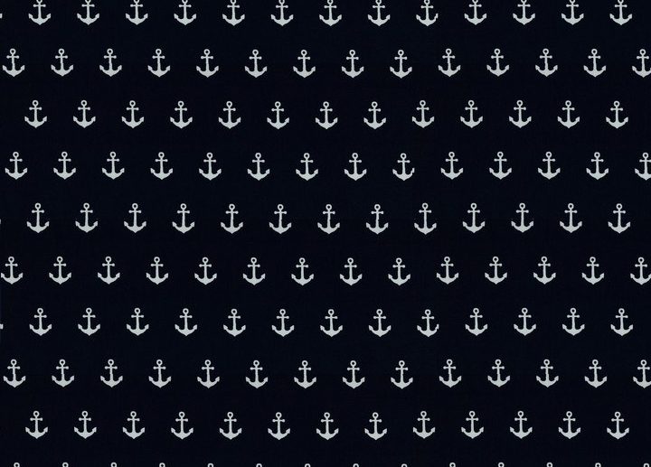 Tecido de Algodão Âncoras Pequenas Azul Marinho/Navy | Poppy