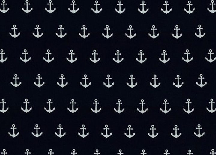Tecido de Algodão Âncoras Azul Marinho/Navy | Poppy