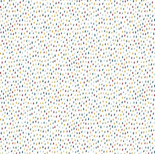 Tecido Sea Drops Branco | Poppy