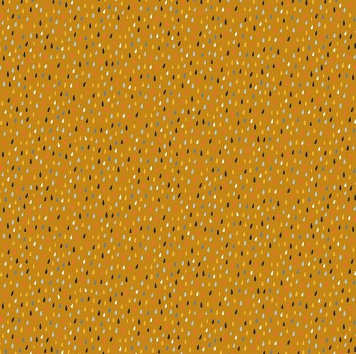 Tecido Sea Drops Mostarda/Ocre | Poppy