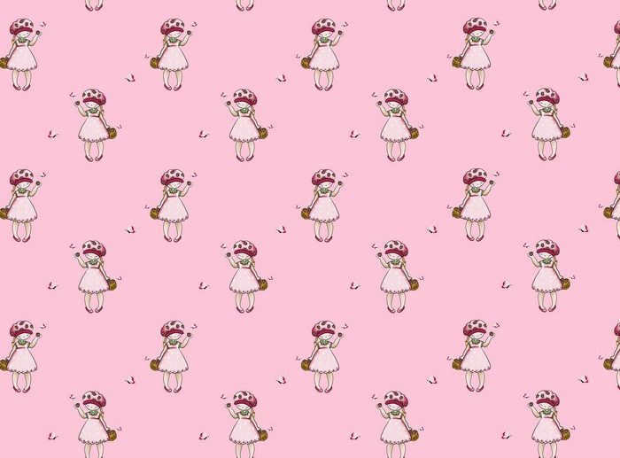 Tecido Strawberry Girl Rosa | Poppy