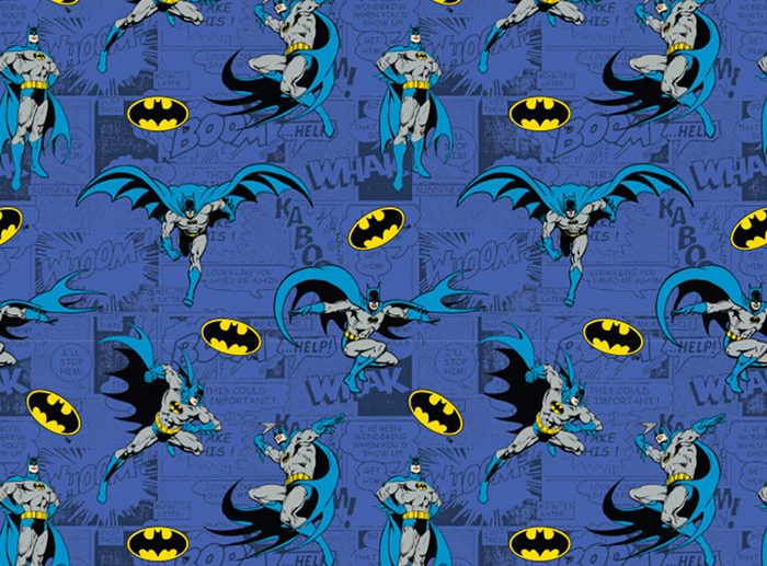 Tecido Super-Heróis DC Batman Azul