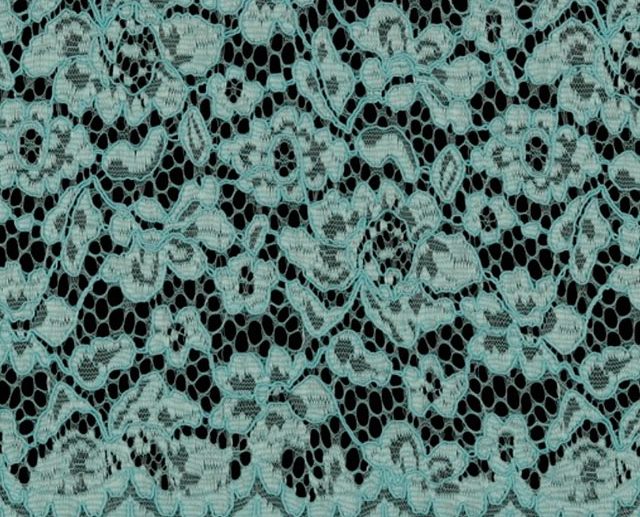 Renda Floral Azul Claro