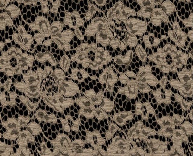 Renda Floral Bege