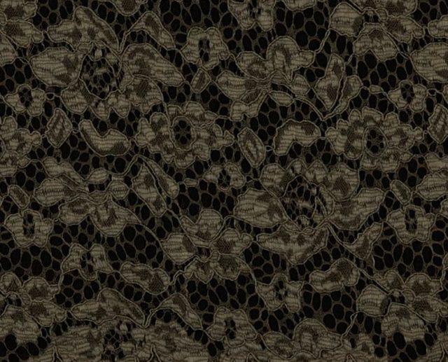 Renda Floral Cinza Escuro
