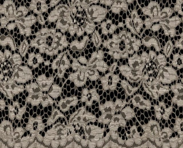 Renda Floral Cinza