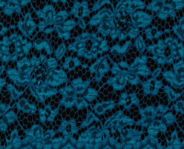 Renda Floral Petróleo