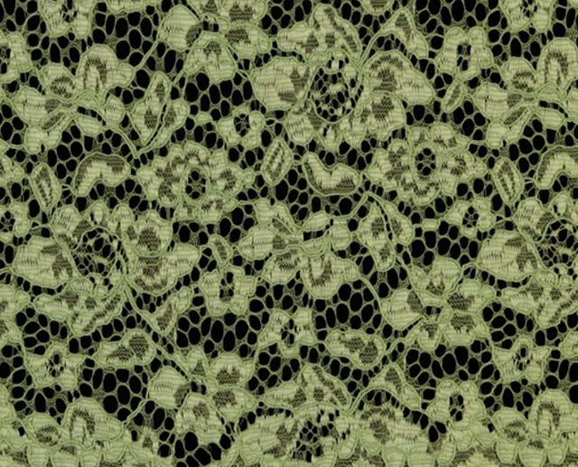 Renda Floral Verde Claro