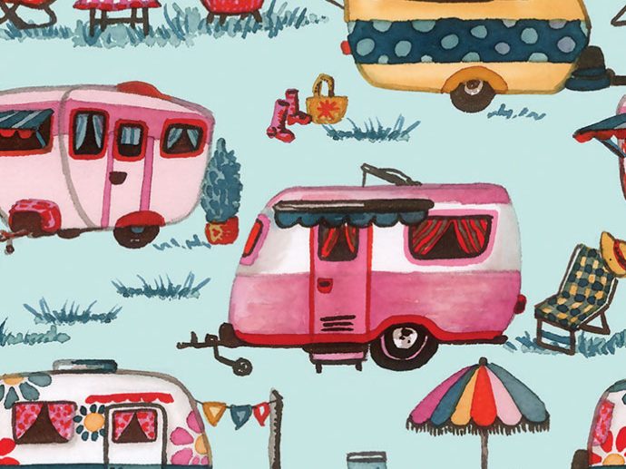 Tecido Caravaning Multicor