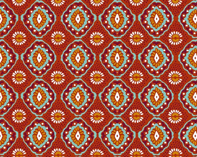 Tecido Doina 2 Terracota