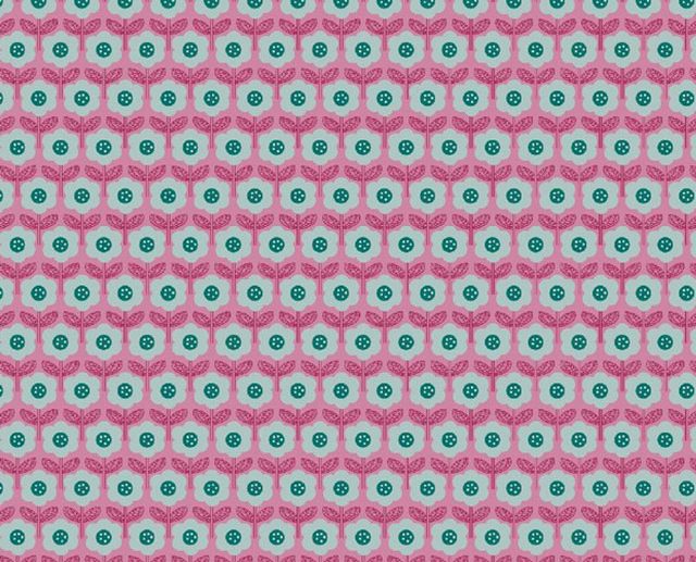 Tecido Floral Feeling Like Spring Rosa | Poppy