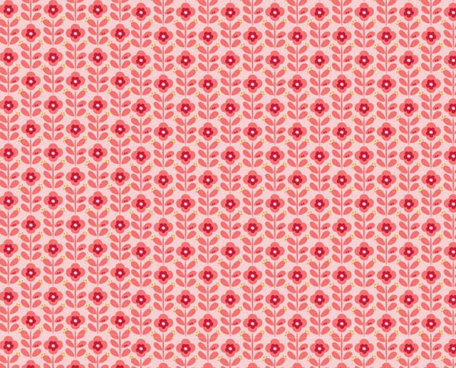Tecido Floral Graphic Flower II Rosa Claro | Poppy