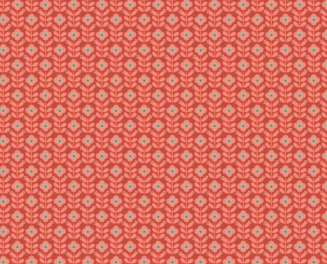 Tecido Floral Graphic Flower II Terracota Claro | Poppy